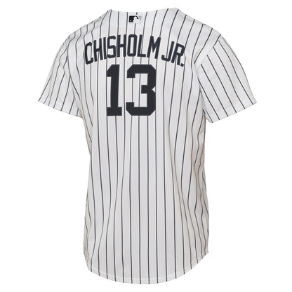 Youth New York Yankees Jazz Chisholm Jr. Nike White Home Replica Jersey