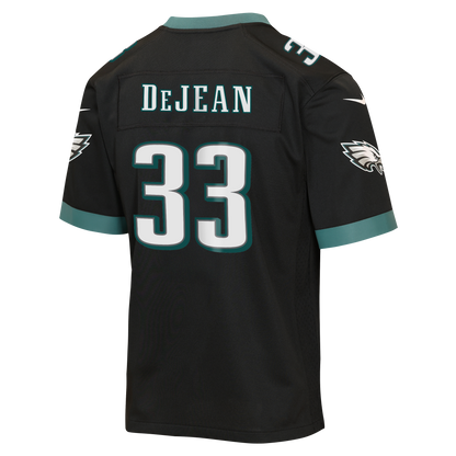Youth Philadelphia Eagles Cooper DeJean Nike Black Alternate Game Jersey