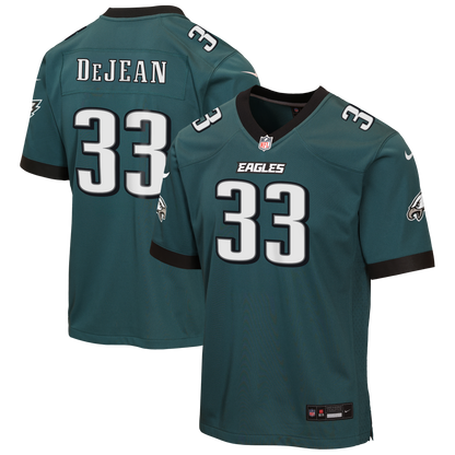 Youth Philadelphia Eagles Cooper DeJean Nike Midnight Green Team Game Jersey