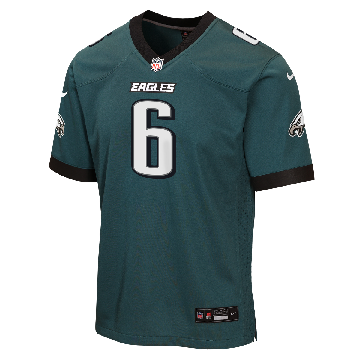 Youth Philadelphia Eagles DeVonta Smith Nike Midnight Green Team Game Jersey