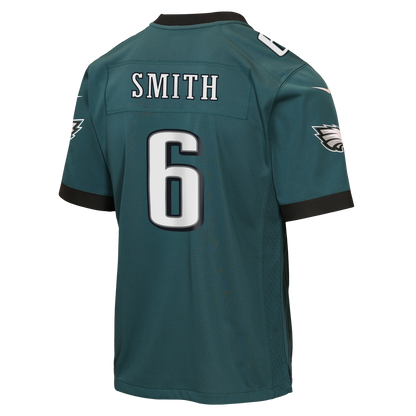 Youth Philadelphia Eagles DeVonta Smith Nike Midnight Green Team Game Jersey