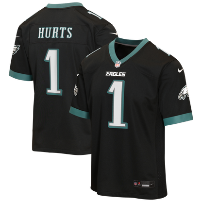 Youth Philadelphia Eagles Jalen Hurts Nike Black Alternate Game Jersey