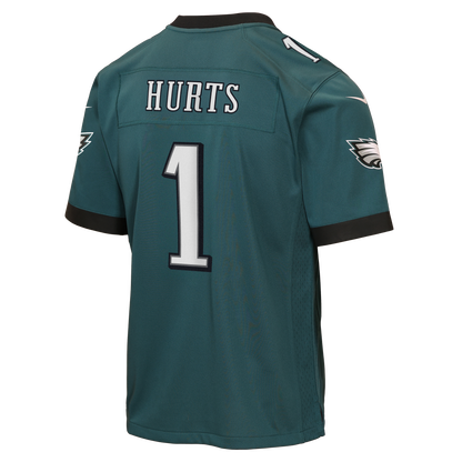 Youth Philadelphia Eagles Jalen Hurts Nike Midnight Green Team Game Jersey