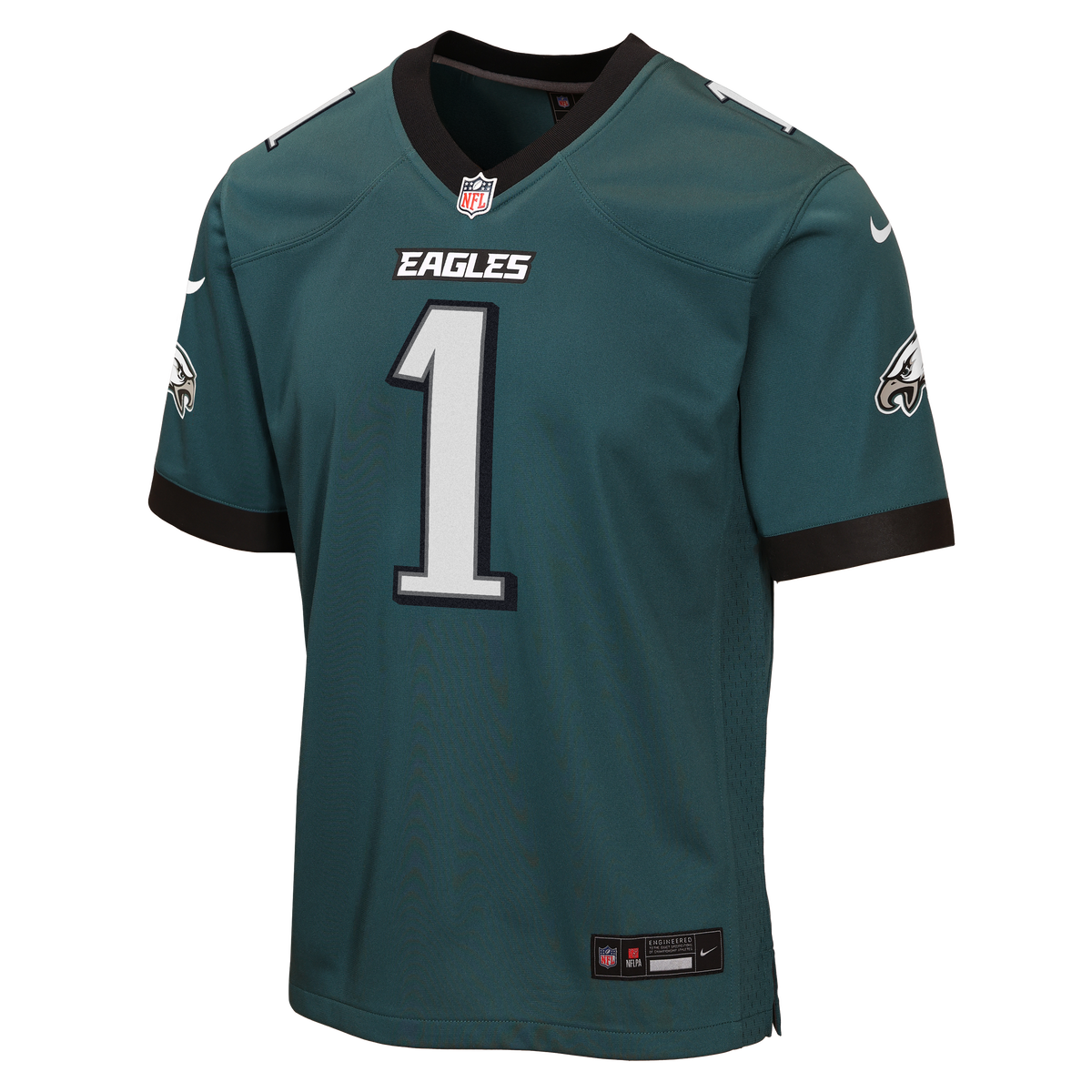 Youth Philadelphia Eagles Jalen Hurts Nike Midnight Green Team Game Jersey