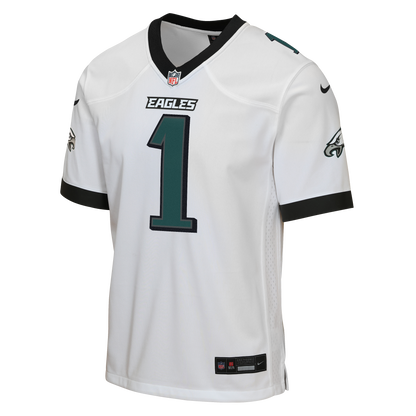 Youth Philadelphia Eagles Jalen Hurts Nike White Game Jersey