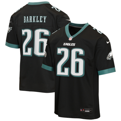 Youth Philadelphia Eagles Saquon Barkley Nike Black Alternate Game Jersey