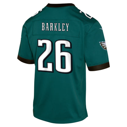 Youth Philadelphia Eagles Saquon Barkley Nike Green Game Jersey