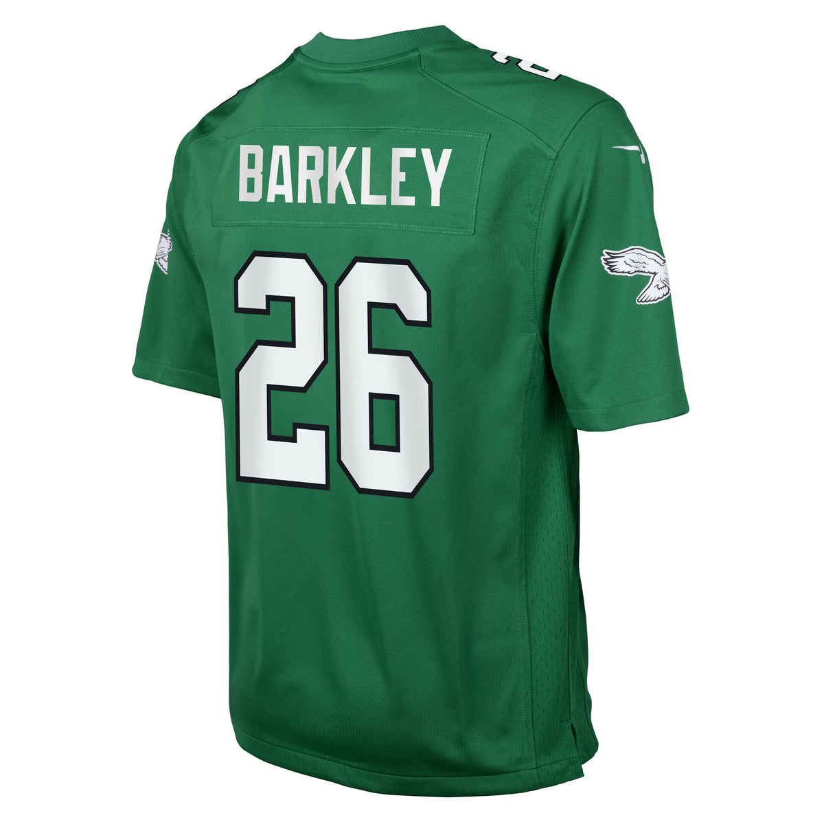 Youth Philadelphia Eagles Saquon Barkley Nike Kelly Green Game Jersey