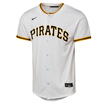 Youth Pittsburgh Pirates Konnor Griffin Nike White Home Replica Jersey