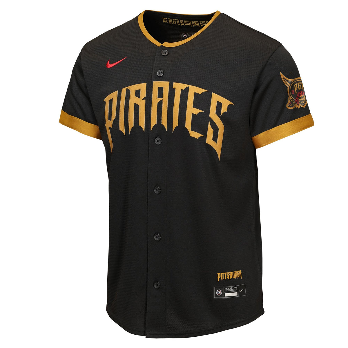 Youth Pittsburgh Pirates Paul Skenes Nike Black 2026 City Connect Stadium Jersey
