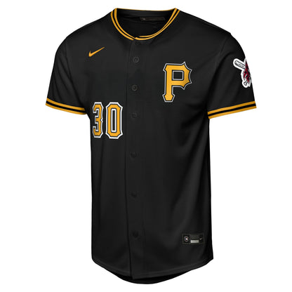 Youth Pittsburgh Pirates Paul Skenes Nike Black Alternate Stadium Jersey