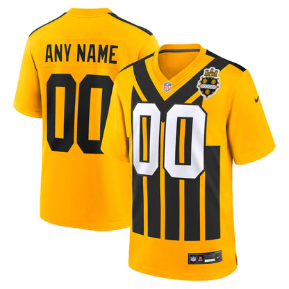 Youth Pittsburgh Steelers Nike Gold Alternate 1933 Throwback Game Custom Jersey
