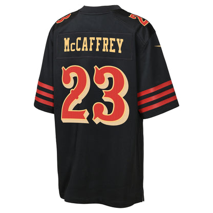 Youth San Francisco 49ers Christian McCaffrey Nike Black 2025 Rivalries Collection Game Jersey