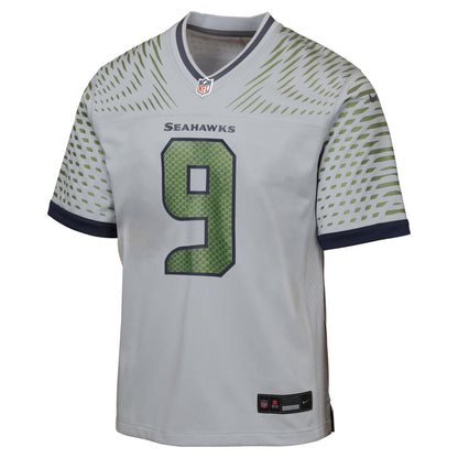 Youth Seattle Seahawks Kenneth Walker III Nike Wolf Gray 2025 Rivalries Collection Game Jersey