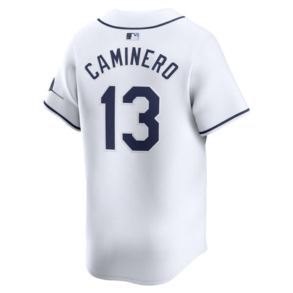 Youth Tampa Bay Rays Junior Caminero Nike White Home Limited Player Jersey