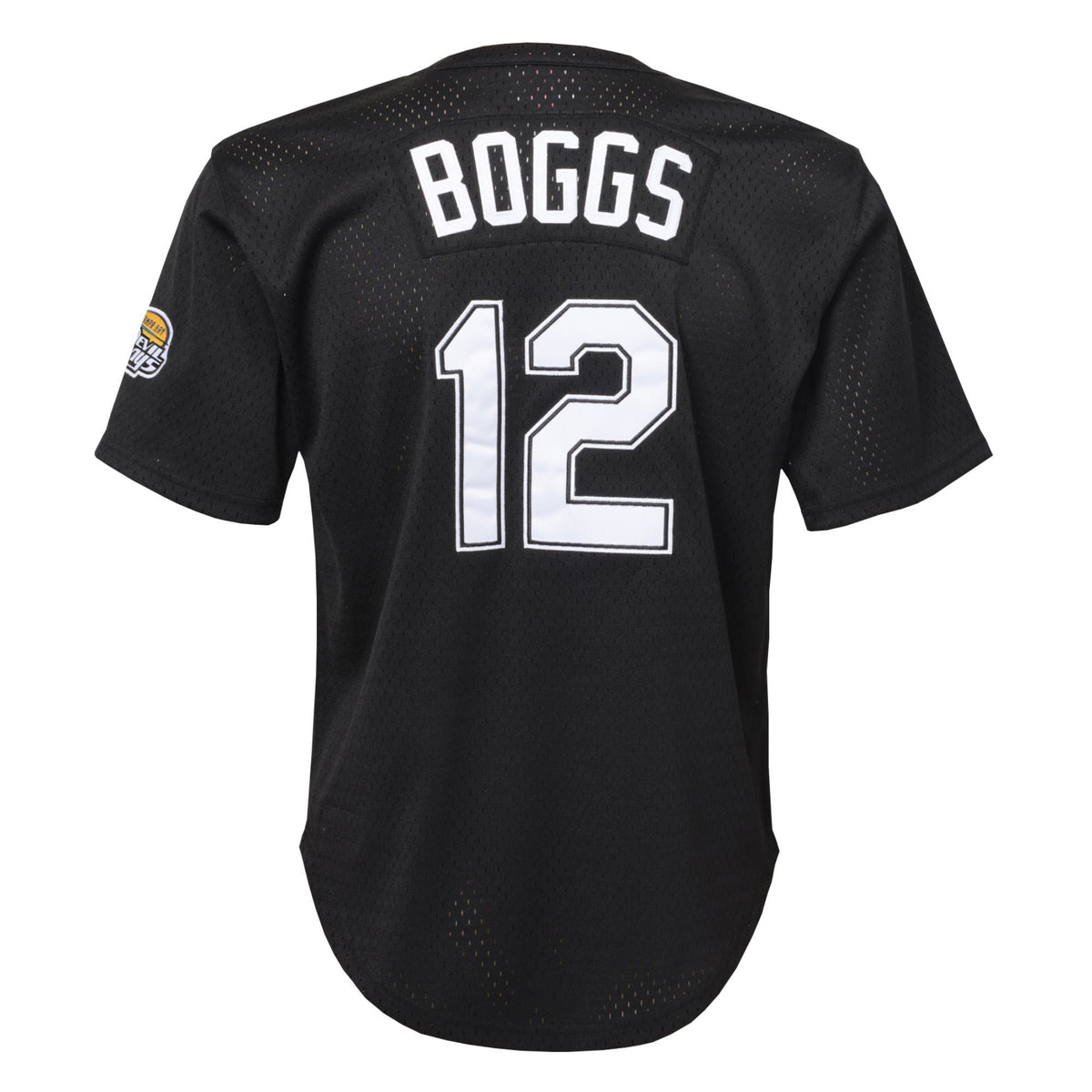 Youth Tampa Bay Rays Wade Boggs Mitchell & Ness Black Cooperstown Collection Mesh Batting Practice Jersey