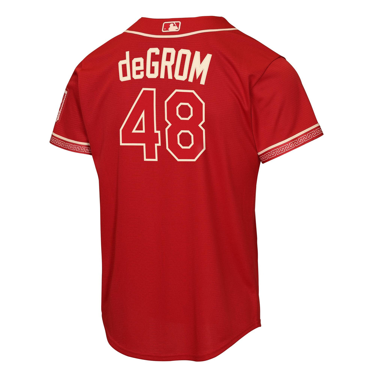 Youth Texas Rangers Jacob deGrom Nike Red 2026 City Connect Stadium Jersey