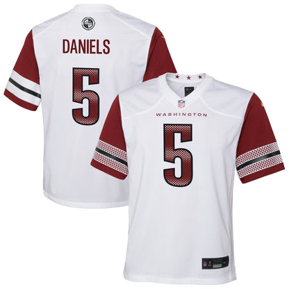 Youth Washington Commanders Jayden Daniels Nike White Game Jersey