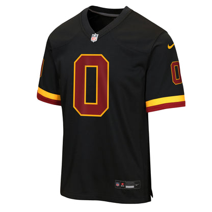 Youth Washington Commanders Mike Sainristil Nike Black Hail Raiser Alternate Game Jersey