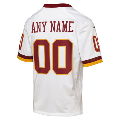 Youth Washington Commanders Nike White Game Super Bowl Era Custom Jersey