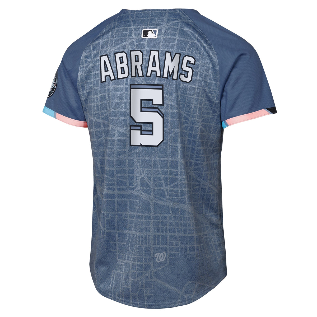 Youth Washington Nationals CJ Abrams Nike Blue 2025 City Connect Limited Player Jersey