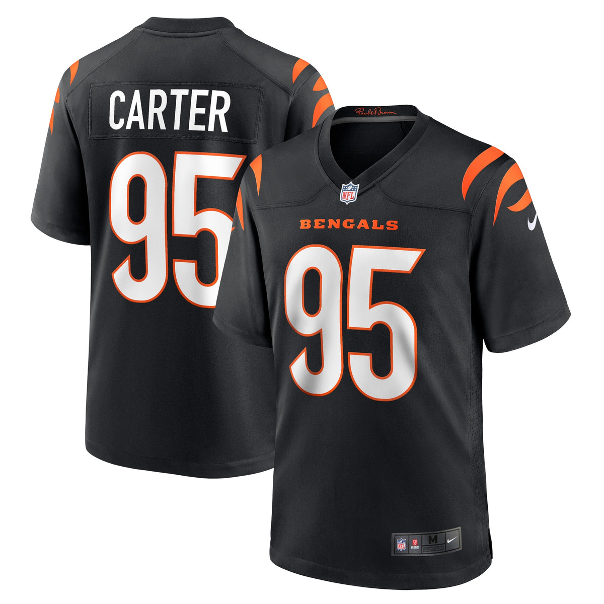 Zach Carter Cincinnati Bengals Nike Game Player Jersey Black
