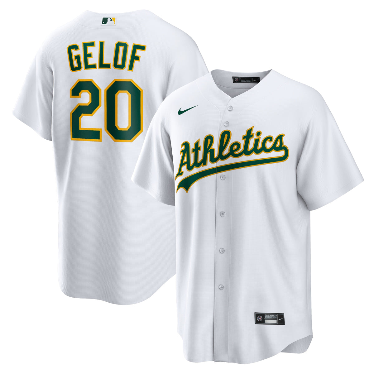 Zack Gelof Oakland Athletics Nike Home Replica Jersey White