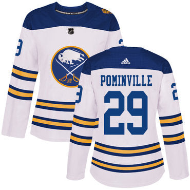 Adidas Buffalo Sabres 29 Jason Pominville White Authentic 2018 Winter Classic Womens Stitched Nhl Jersey