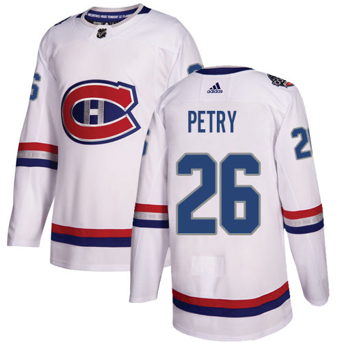 Adidas Canadiens 26 Jeff Petry White Authentic 2017 100 Classic Stitched Nhl Jersey