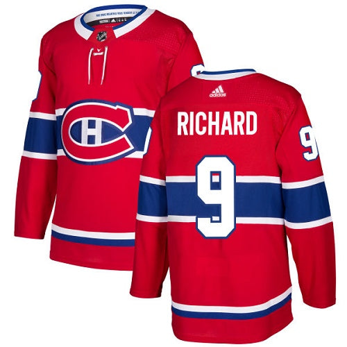 Adidas Canadiens 9 Maurice Richard Red Home Authentic Stitched Nhl Jersey
