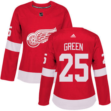 Adidas Detroit Red Wings 25 Mike Green Red Home Authentic Womens Stitched Nhl Jersey