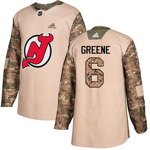 Adidas Devils 6 Andy Greene Camo Authentic 2017 Veterans Day Stitched Nhl Jersey