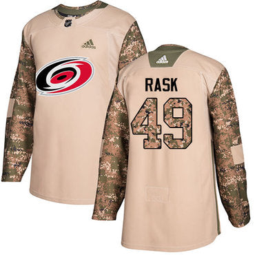 Adidas Hurricanes 49 Victor Rask Camo Authentic 2017 Veterans Day Stitched Nhl Jersey