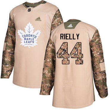 Adidas Maple Leafs 44 Morgan Rielly Camo Authentic 2017 Veterans Day Stitched Nhl Jersey
