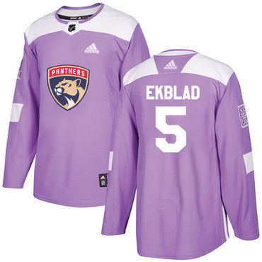 Adidas Panthers 5 Aaron Ekblad Purple Authentic Fights Cancer Stitched Nhl Jersey