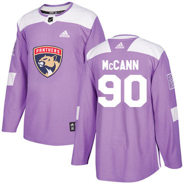 Adidas Panthers 90 Jared Mccann Purple Authentic Fights Cancer Stitched Nhl Jersey