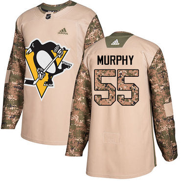 Adidas Penguins 55 Larry Murphy Camo Authentic 2017 Veterans Day Stitched Nhl Jersey