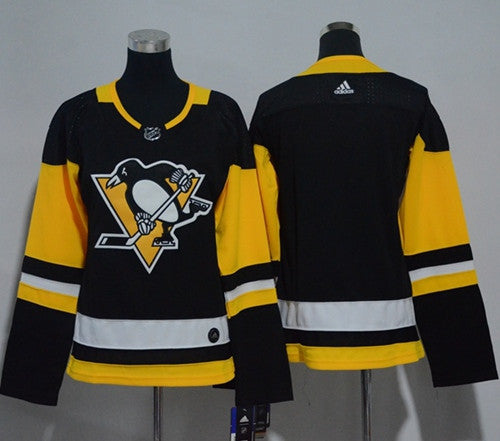 Adidas Pittsburgh Penguins Blank Black Home Authentic Womens Stitched Nhl Jersey