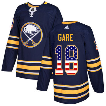 Adidas Sabres 18 Danny Gare Navy Blue Home Authentic Usa Flag Stitched Nhl Jersey
