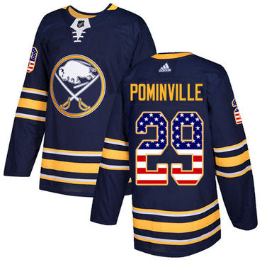 Adidas Sabres 29 Jason Pominville Navy Blue Home Authentic Usa Flag Stitched Nhl Jersey