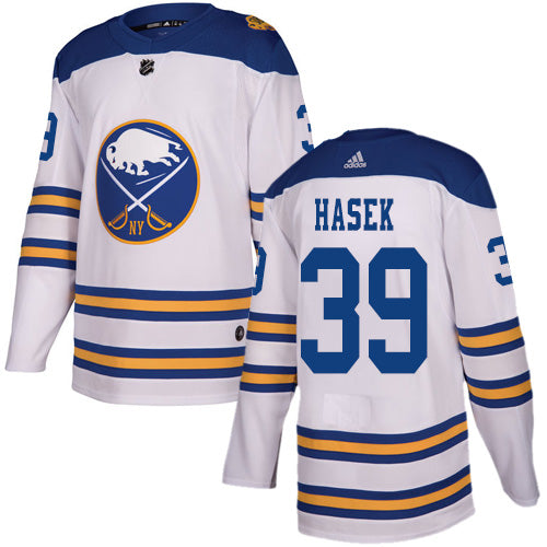 Adidas Sabres 39 Dominik Hasek White Authentic 2018 Winter Classic Stitched Nhl Jersey