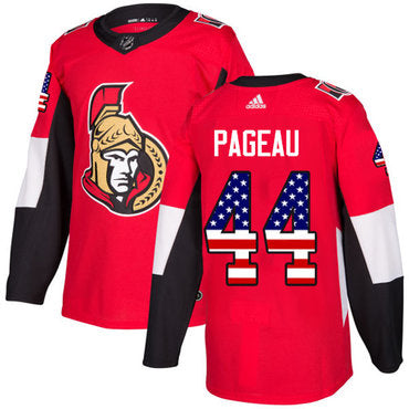 Adidas Senators 44 Jean gabriel Pageau Red Home Authentic Usa Flag Stitched Nhl Jersey