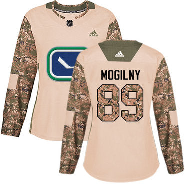 Adidas Vancouver Canucks 89 Alexander Mogilny Camo Authentic 2017 Veterans Day Womens Stitched Nhl Jersey