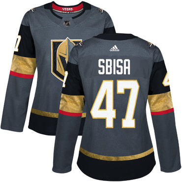 Adidas Vegas Golden Golden Knights 47 Luca Sbisa Grey Home Authentic Womens Stitched Nhl Jersey