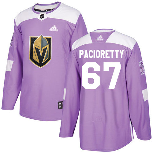 Adidas Vegas Golden Knights 67 Max Pacioretty Purple Authentic Fights Cancer Stitched Nhl Jersey