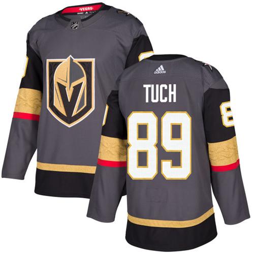 Adidas Vegas Golden Knights 89 Alex Tuch Grey Home Authentic Stitched Nhl Jersey