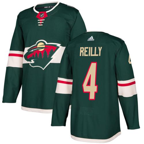Adidas Wild 4 Mike Reilly Green Home Authentic Stitched Nhl Jersey