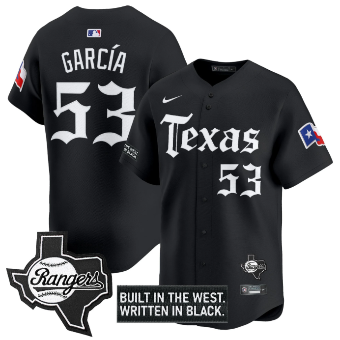 Adolis Garcia Jersey #53 Texas Rangers Gothic Frontier Edition Vapor Limited Sti