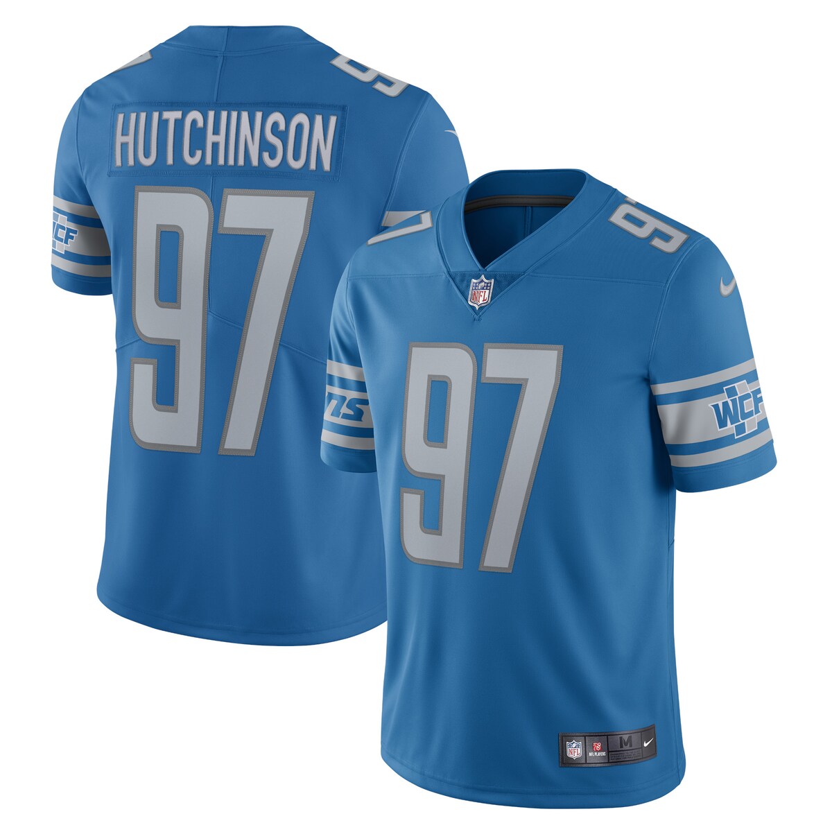 Aidan Hutchinson Detroit Lions Nike Team Vapor Limited Jersey Blue