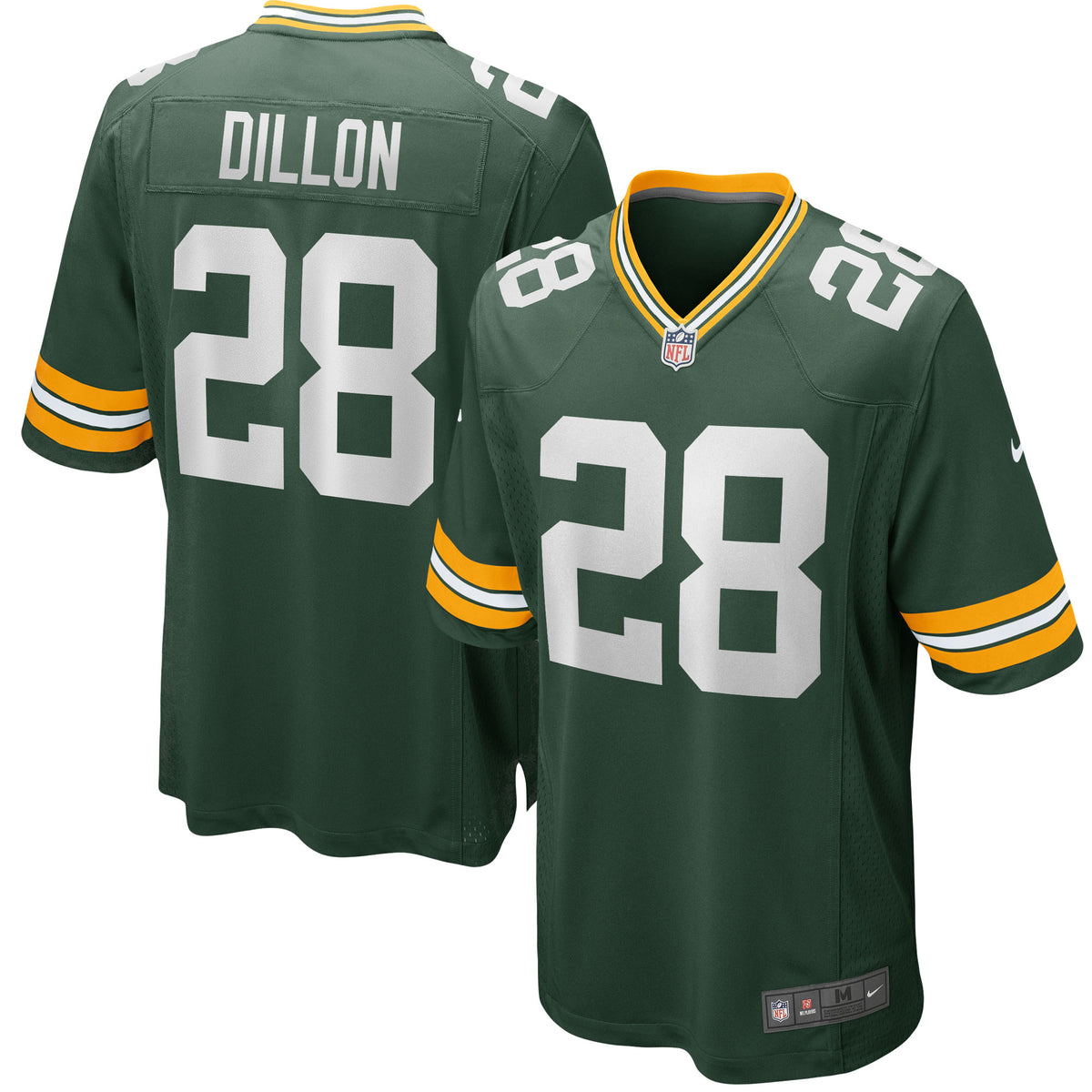 Aj Dillon Green Bay Packers Nike Team Game Jersey Green